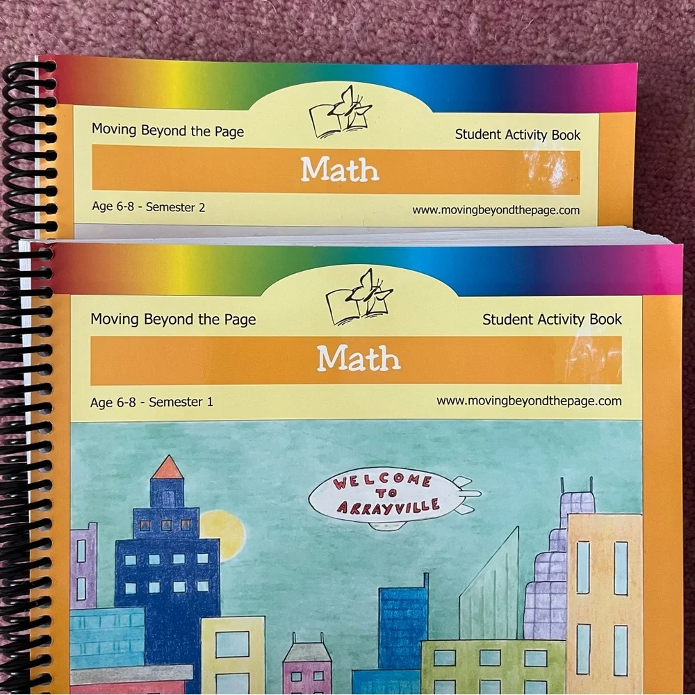 NEW Moving Beyond the Page Math Semester 1 & 2 Age 6-8 homeschool curriculum